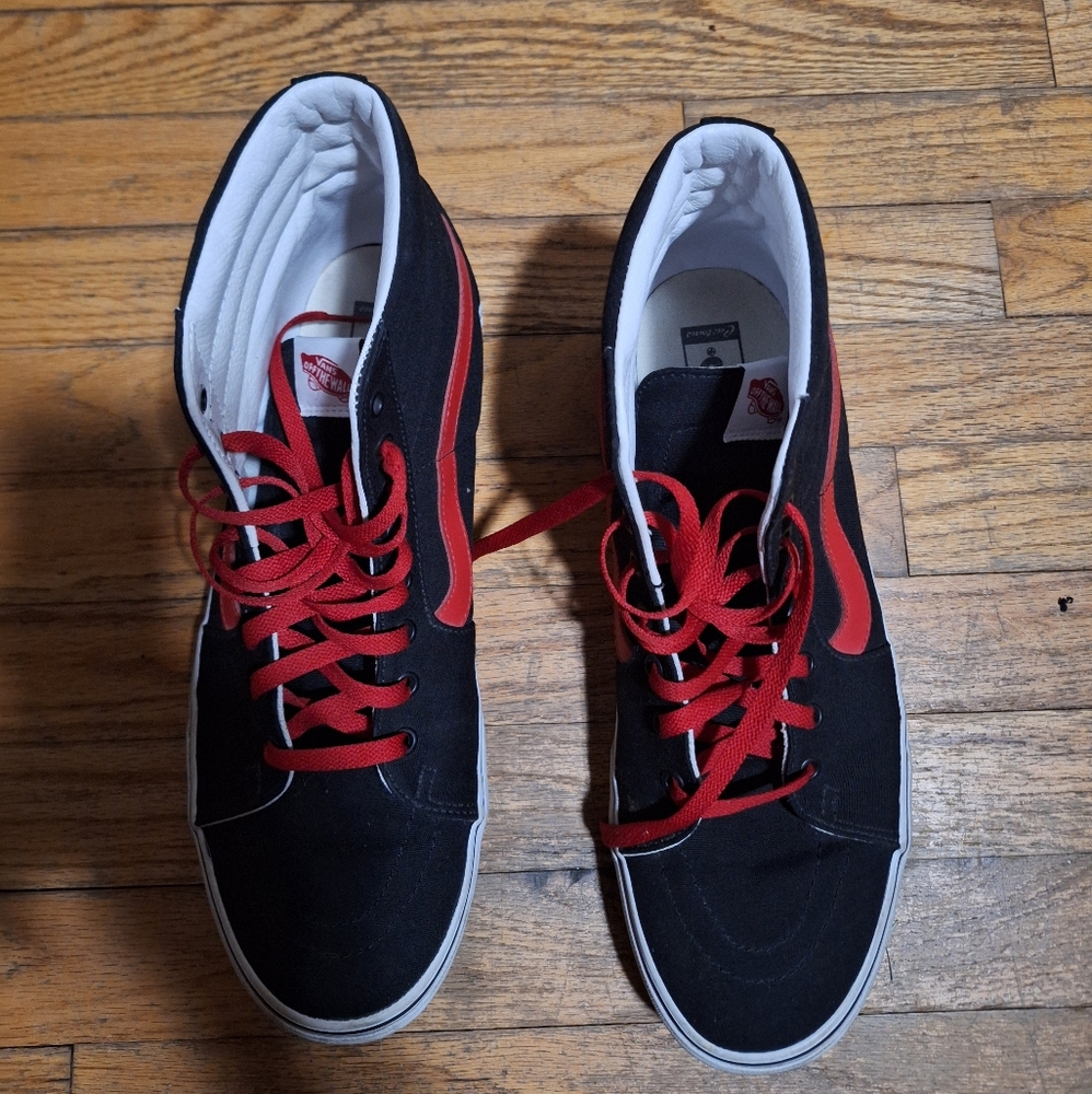 Vans Sk8-Hi Canvas Red/White US Men’s sizes 14